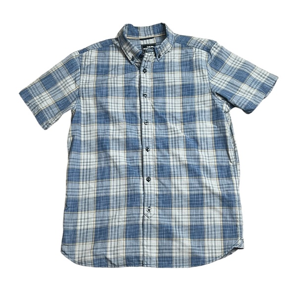 The North Face Men’s Nylon button down plaid top‎ size Medium - Picture 1 of 10